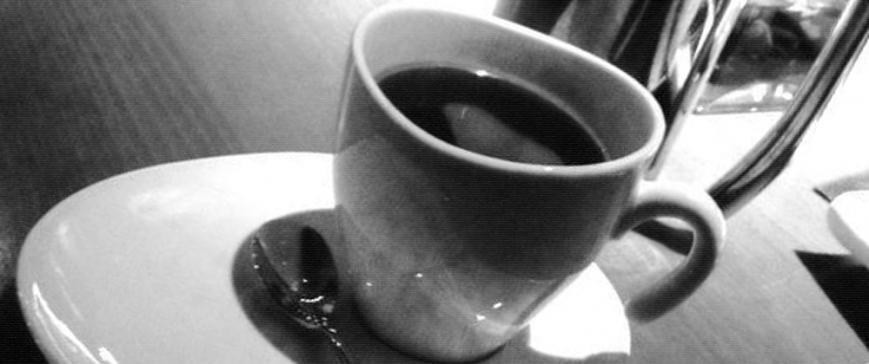A coffee cup at Terra Vista. Detail of photo by bd, 2013.